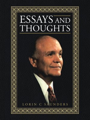 cover image of Essays and Thoughts